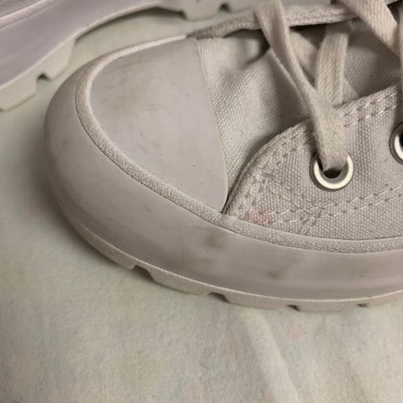 All White Converse High Tops - Picture 2 of 7